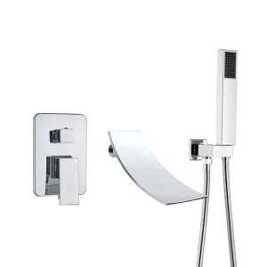 Blackswan M2 bathtub faucet, chrome finish, wall mounted, with handheld shower - Nonbrand Faucet