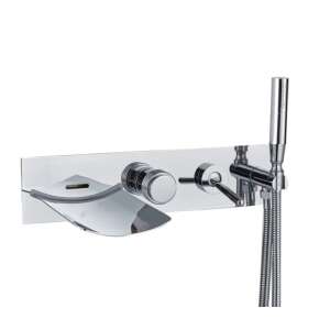 Blackswan M30 Badewannenarmatur, Chrom-Finish, Wandmontage, mit Handbrause - Nonbrand Wasserhahn