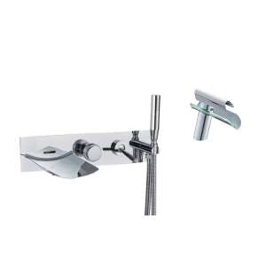 Blackswan M63 chrome waterfall bathtub faucet set with hand shower - Nonbrand Faucet