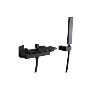 Blackswan M9 mattschwarze Duschgarnitur mit Handbrause - Brausegarnitur