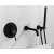Blackswan M68 matte black bathtub faucet set with shower, wall mounted