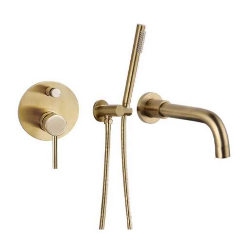 Blackswan M69 Badewannenarmatur, matt gold, 20 cm