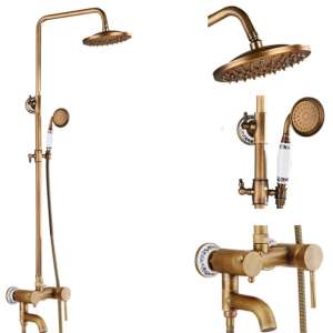 Slavina za tuš, Blackswan, tip M40.4, model antikne bronce, veličina 20 cm 102639191 - Set za tuširanje