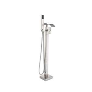 Blackswan freestanding bathtub faucet, brushed nickel finish, M5.2 type, 98cm tall - Nonbrand Faucet