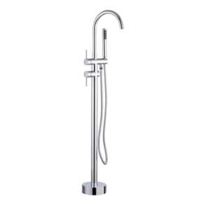 Freistehender Badewannenarmatur, Blackswan, Typ M49, glänzendes Chrommodell, Größe 110 cm 102639230