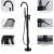 Blackswan M50 freestanding bathtub faucet in matte black finish, close-up details