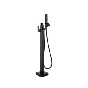 Freistehende Badewannenarmatur, Blackswan, Typ Cascada M52, mattschwarzes Modell, Größe 100 cm 102639246