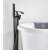 Blackswan freestanding bathtub faucet, M53 type waterfall, matte black model, with water flowing