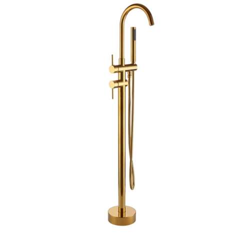 Blackswan Cascada M60 típusú, szabadon álló kádcsaptelep fényes arany színben, 116 cm