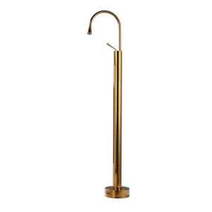 Freistehender Badewannenarmatur, Blackswan, Typ M65, glänzendes Goldmodell, Größe 120 cm 102639280