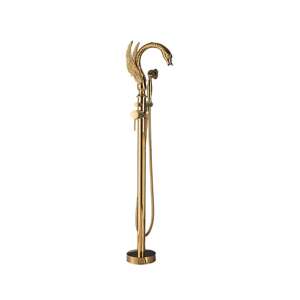 Freistehende Badewannenarmatur, Blackswan, Typ M78 Swan, glänzendes Goldmodell, Größe 110 cm 102639305