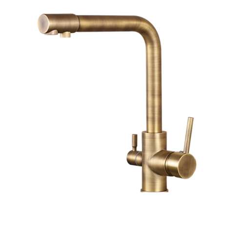 Blackswan M8 Küchenarmatur mit gefiltertem Wasserablauf, Antik-Bronze-Modell, 33,5 cm