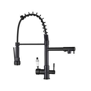 Blackswan M12 kitchen faucet with pull-out spray, black finish - Nonbrand Faucet