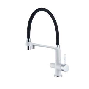 Blackswan M22 bateria kuchenna z wyciąganą wylewką, model biały, 43 cm - Nonbrand Kran