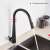 Blackswan M24 kitchen faucet with sensor, black, 47 cm, 360 degree rotation