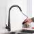 Blackswan M24 kitchen faucet with sensor, black, 47 cm, pull-down sprayer
