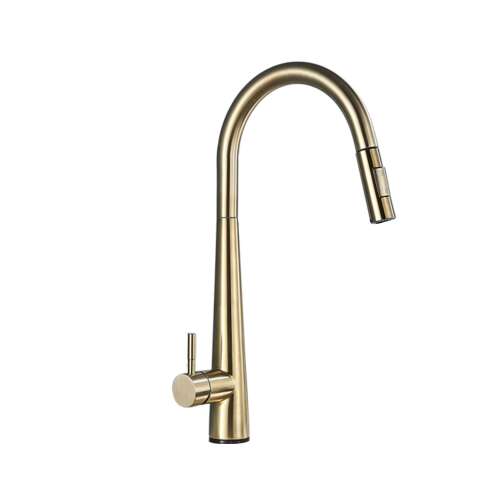 Blackswan M25 kitchen faucet, brushed golden, 47 cm