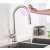 Blackswan M27 kitchen faucet with pull-down sprayer and sensor, nickel model, 47 cm