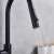 Blackswan M40 kitchen faucet with pull-down sprayer, matte black finish, close-up of sprayer