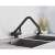 Blackswan M45 kitchen faucet, black, foldable, window mount, matt black, 35 cm, in use