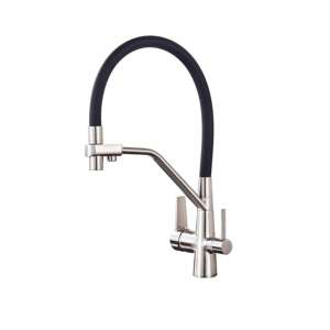 Robinet de bucătărie Blackswan M52 cu pulverizator retractabil, finisaj nichel periat - Nonbrand Robinet