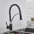 Blackswan M59 kitchen faucet in use, black/chrome model, 43 cm