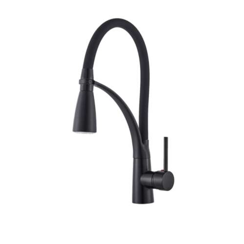 Robinet de bucătărie Blackswan M63, negru mat, cu LED