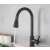Blackswan M68 kitchen faucet, matte black, 39 cm