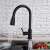 Blackswan M75 kitchen faucet with pull-out spray head, in use