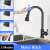 Blackswan M82 kitchen faucet, matte black, with touch sensor and 3 modes: blade, spray, stream