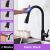 Blackswan M86 matte black kitchen faucet with touch sensor, pause button, and 2 spray modes