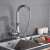 Blackswan M90 kitchen faucet installed, chrome, 2 modes, 42 cm