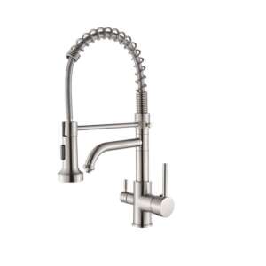 Blackswan M96 kitchen faucet with purified water outlet and 2 modes, brushed nickel model, 44 cm - Nonbrand Faucet