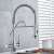 Blackswan M98 kitchen sink faucet with pull-out spray and filtered water outlet, chrome finish, installed in a kitchen sink