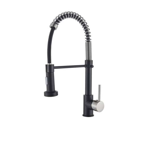 Blackswan M101 kitchen faucet, black and nickel finish, 44 cm