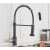 Blackswan M101 kitchen faucet, black and nickel finish, 44 cm