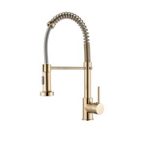 Robinet de bucătărie Blackswan M104 auriu cu pulverizator retractabil - Nonbrand Robinet