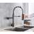 Blackswan M110 kitchen faucet, black, 2 modes, 48 cm, in use