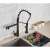 Blackswan M111 kitchen faucet, matte black, 2 modes, 49 cm, installed in a kitchen sink