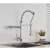Blackswan M117 kitchen faucet, chrome, 2 modes, 48 cm, installed in a kitchen sink, with water running