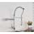 Blackswan M117 kitchen faucet, chrome, 2 modes, 48 cm, installed in a kitchen sink, with water running