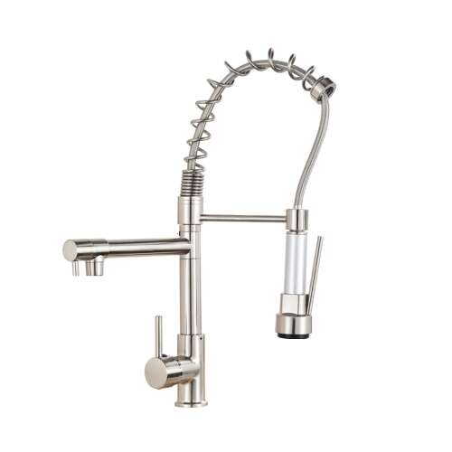 Blackswan M121 kitchen faucet, brushed nickel, 2 modes, 48 cm