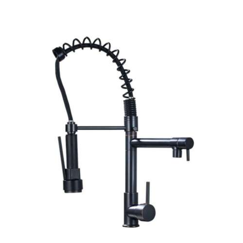 Blackswan M130 konyhai csaptelep, antik fekete, 48 cm, LED-del és 2 üzemmóddal