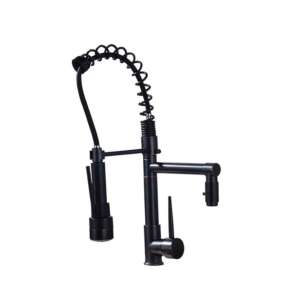 Blackswan M132 Küchenarmatur mit ausziehbarer Brause, antikes Schwarz - Wasserhahn