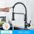 Blackswan M143 kitchen faucet with sensor, black, close-up