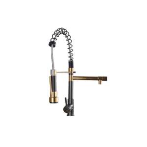 Blackswan M138 konyhai csaptelep, antik fekete és arany színben, 48 cm - Nonbrand Csaptelep