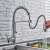 Blackswan M141 kitchen faucet in use, chrome, 2 modes, 41 cm