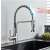 Blackswan M145 kitchen faucet with sensor, brushed nickel, pull-down sprayer, in use