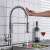 Blackswan M145 kitchen faucet with sensor, brushed nickel, pull-down sprayer, in use