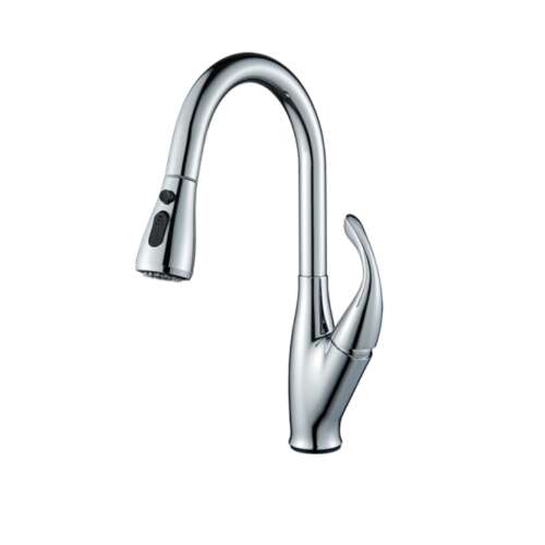 Blackswan M165 kitchen faucet, chrome, 2 modes, pull-down sprayer